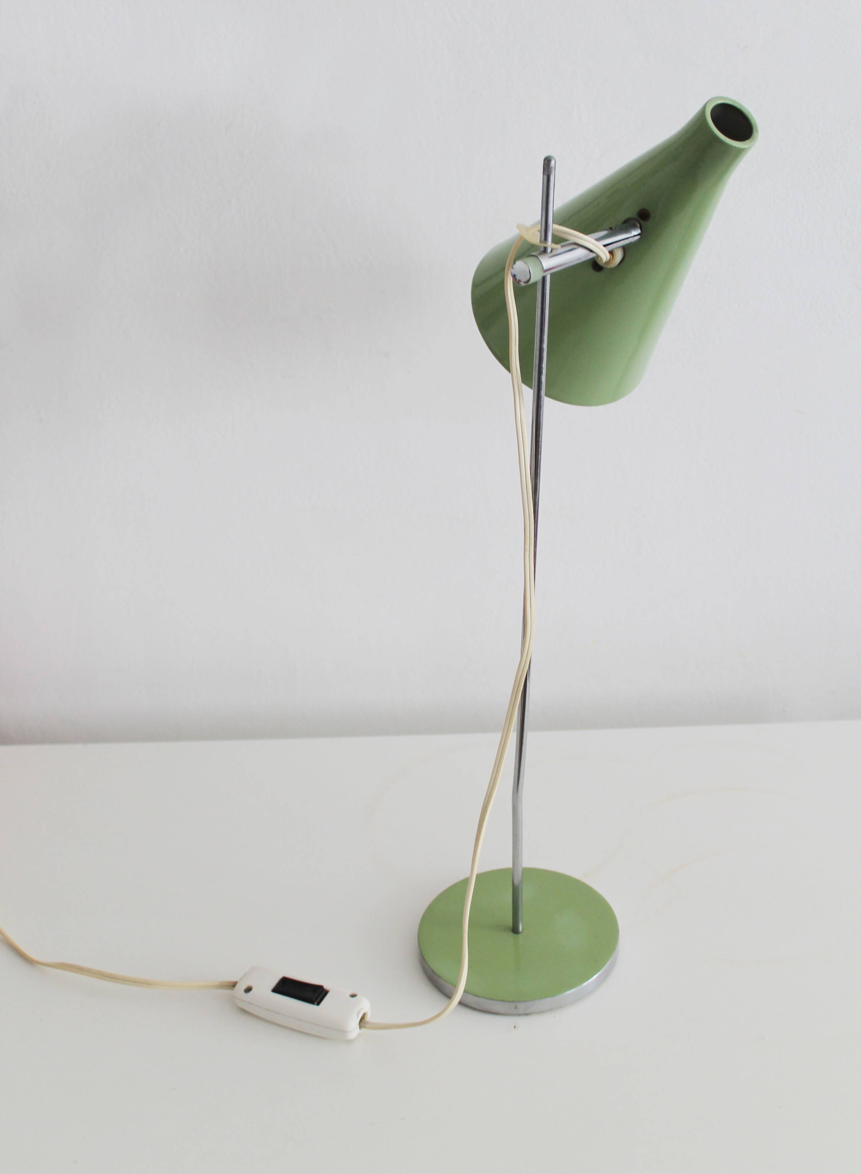 Lampe de table moderne du milieu du siècle des années 1960 par Josef Hurka pour Lidokov