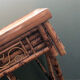 Table ou bureau vintage art deco en bambou