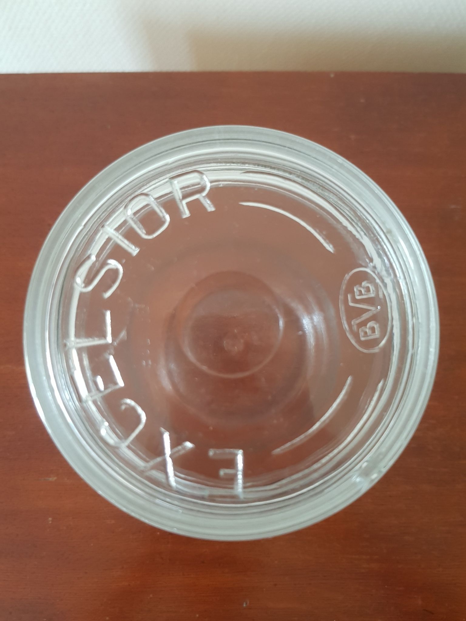 Excelsior glass jar