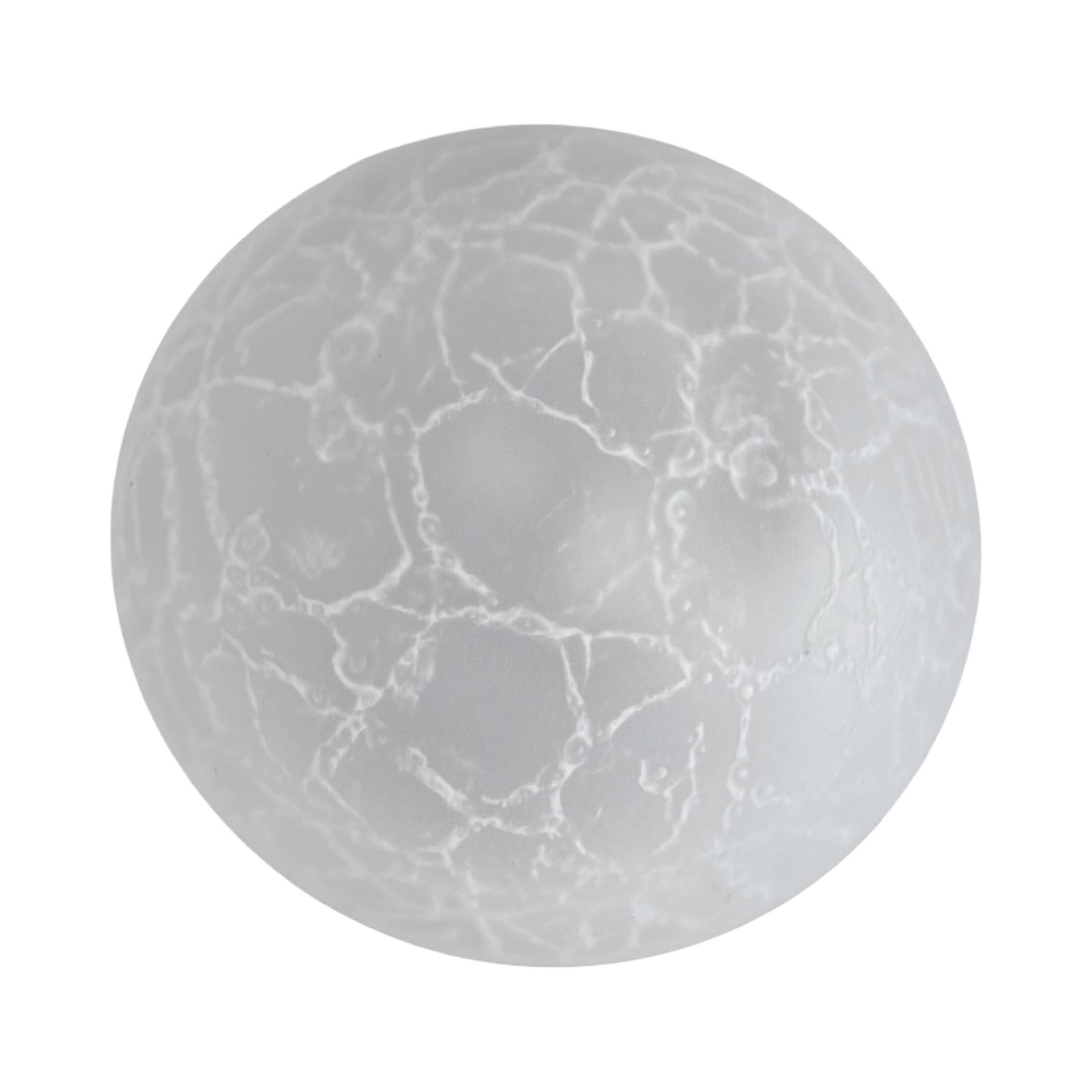 Plafonnier en verre moderniste veb narva allemagne années 1970.