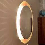 Miroir XXL lumineux de style moderne du milieu du siècle