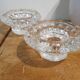Duo de bougeoirs en verre