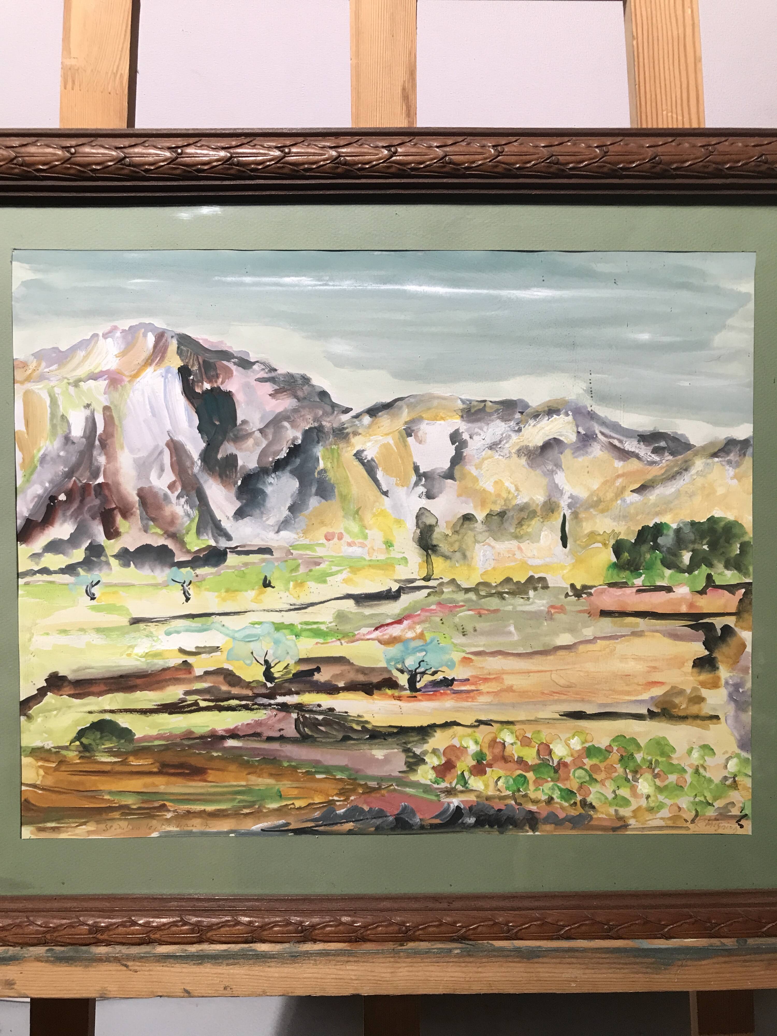 Watercolor of a landscape