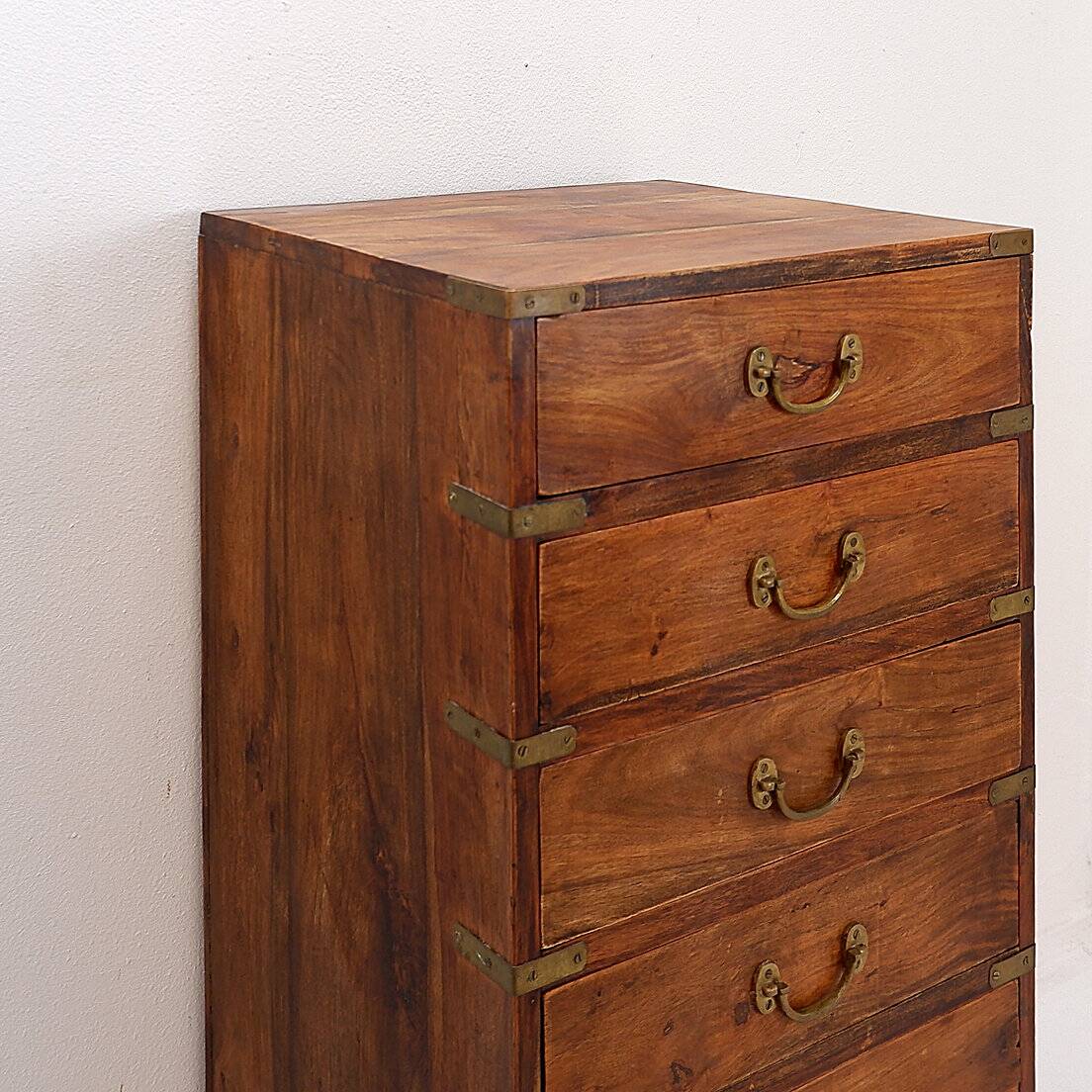 Mid-century style wooden 7-drawer chest of drawers