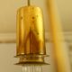 Ikea vintage brass &opalin glass hanging lamp circa 1970