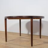 Mid-Century Round Rosewood Extendable Dining Table, Denmark, 1960s