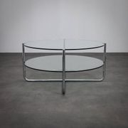 Table basse Bauhaus modèle 427 par Dutch Originals, années 1990.