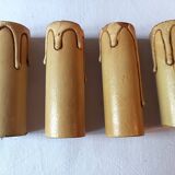 Pair of bronze wall sconces in Louis XVI style