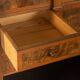 Antique secretary desk from the 1880s, walnut, restored