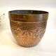 Large planter by villedieu in brass 1970s - 1980s