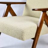 Vintage beige boucle model b-310 armchair, 1970s