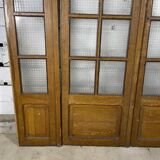 Four-leaf partition door