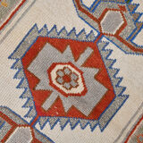 3x11 geometric oushak runner rug,97x348cm
