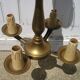 Brass chandelier with 4 lights