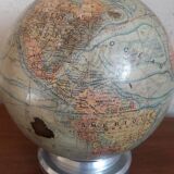 J.Forest illuminated terrestrial globe mid 20th century