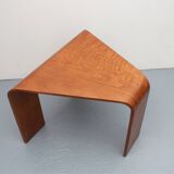 1970s designer coffee table in plywood