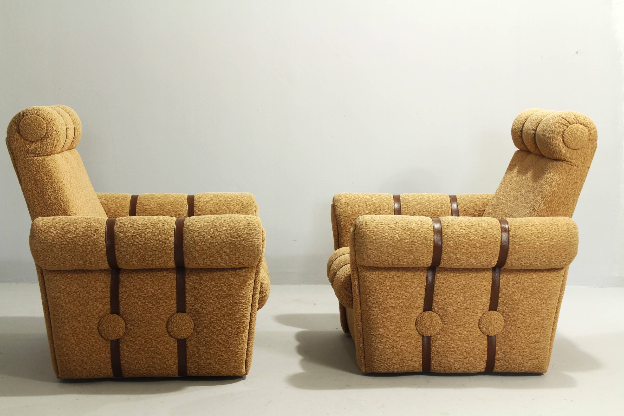 A Pair of Vintage Armchairs, Hikor Písek 1970s