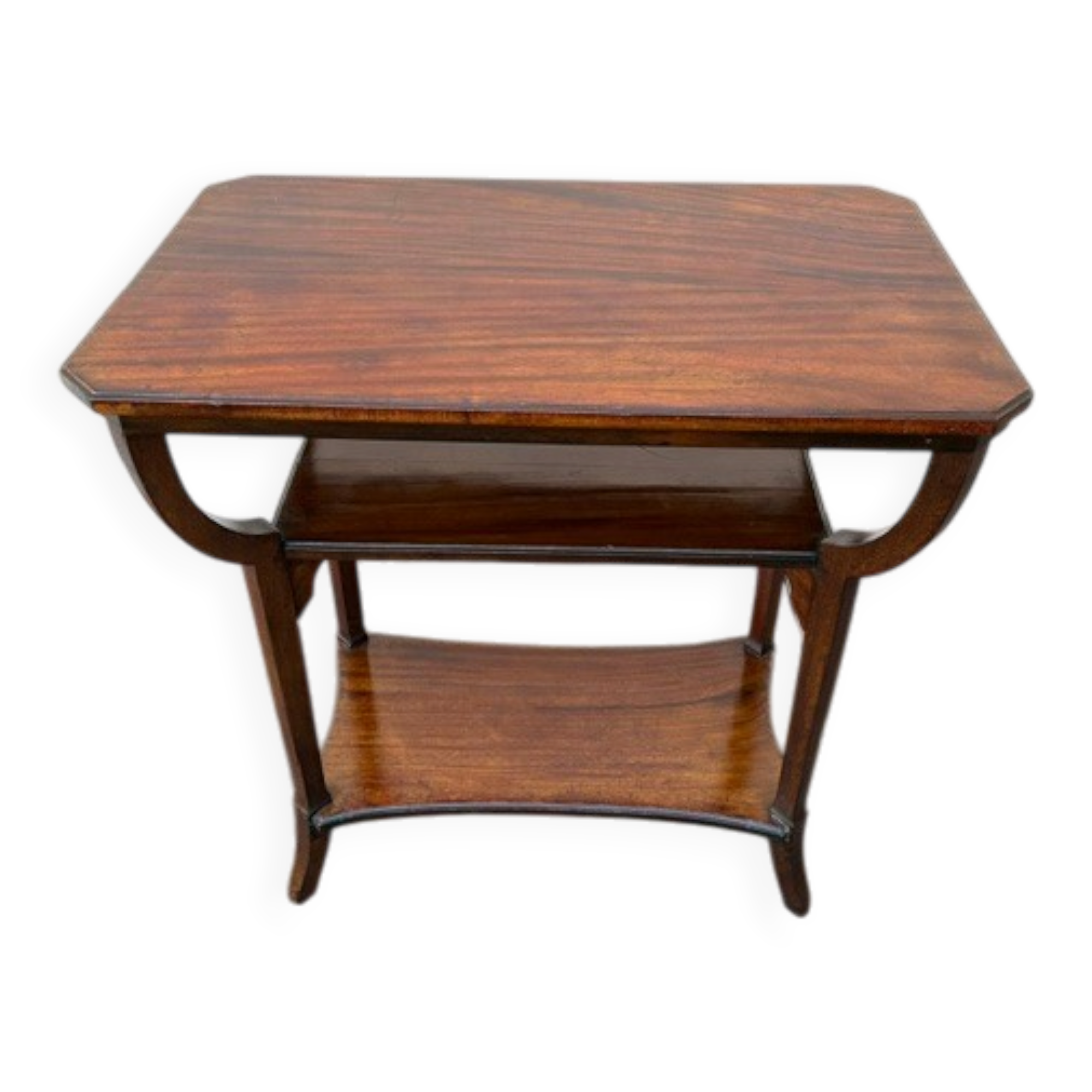 Art Nouveau side table in walnut