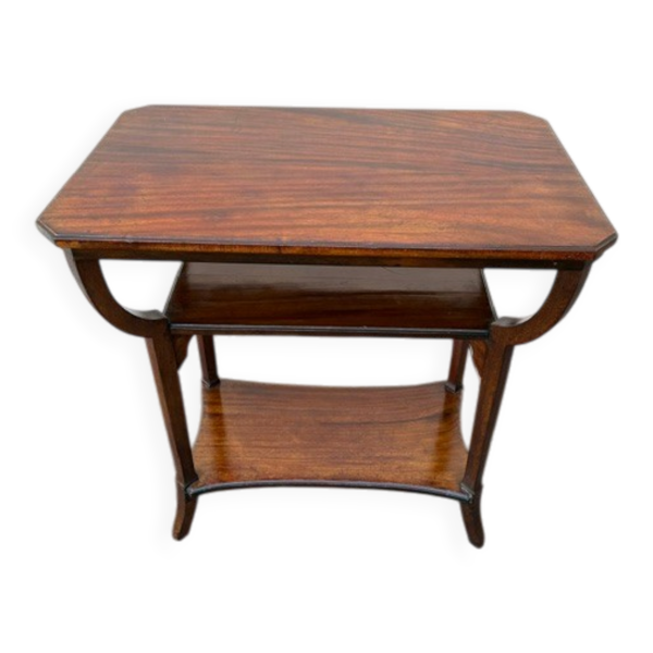 Table d'appoint art nouveau en noyer