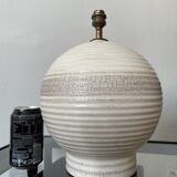 Art deco cracked ceramic lamp