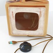 Pied de lampe vintage en céramique 1970