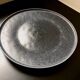 Black stoneware plate 22 cm
