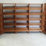Vintage wooden modular bookcase