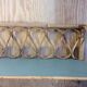 Vintage rattan wall shelf