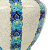 Vase Pot de Fleurs Polychrome Catteau Boch Keramis Art Déco ca. 1922