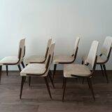 Série de 6 chaises design 1960