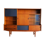 Scandinavian buffet teak model "Tilburg" by O.M.F Omer Meubel Fabriek to Samcom Lefèvre editions