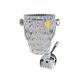 Crystal ice bucket from Bavaria with ice scoop.
