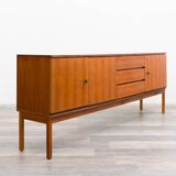 1960s walnut enfilade, sleek design, restored.