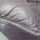Italian dark purple leather swivel lounge chair, 1980s