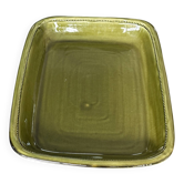 Vintage 70s Swedish Dish – Höganas Sweden keramik – Olive Green
