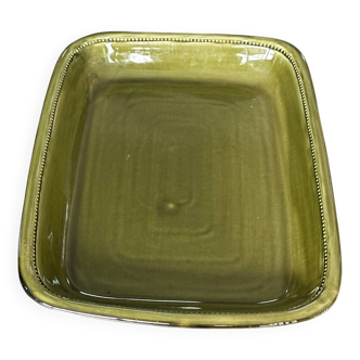 Vintage 70s Swedish Dish – Höganas Sweden keramik – Olive Green