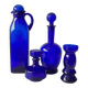 Cobalt blue glassware