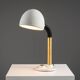 Egon Hillebrand desk lamp in white metal with brass accents
