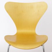 Arne Jacobsen Chair 3107 (Series 7), Beechwood Shell, Chrome Legs, Danish