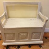 Wooden chest bench