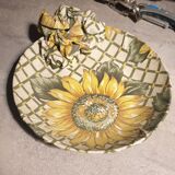 Vase and ceramic cup in fabrics