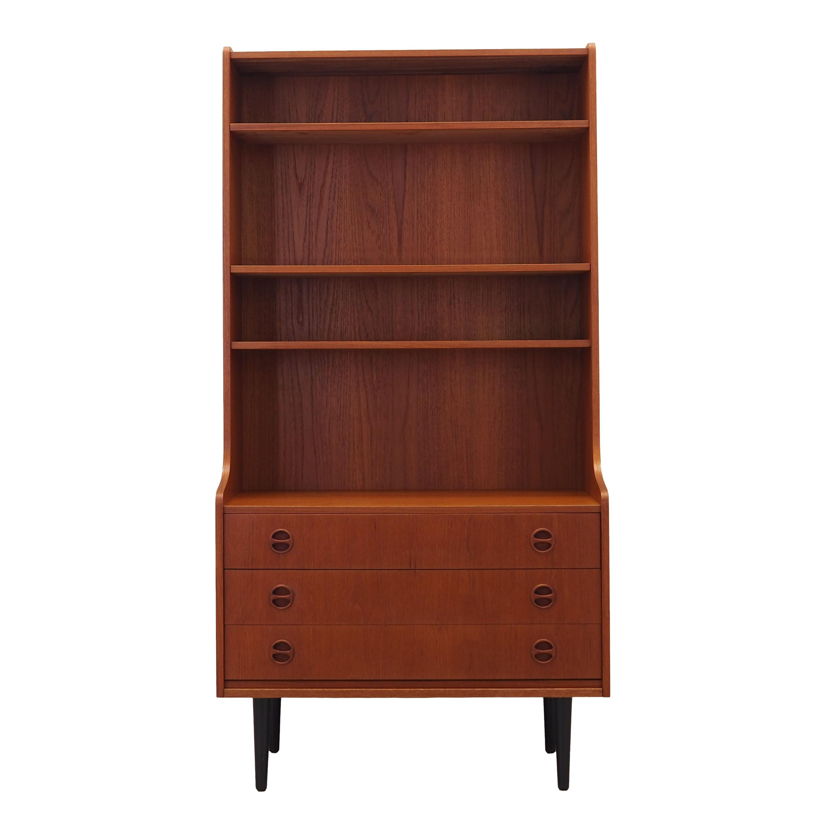 Teak bookcase, Danish design, 1970s, production: Denmark
