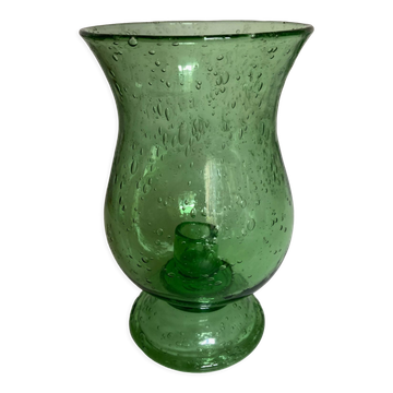 Garden candle holder in Biot glass
