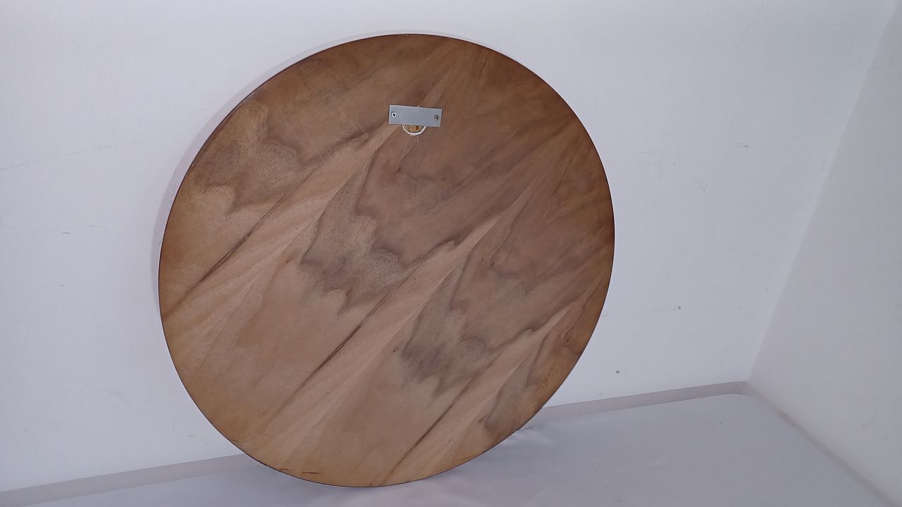 Miroir scandinave vintage en palissandre, années 1970