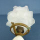 Old porcelain wall light vintage glass tulip
