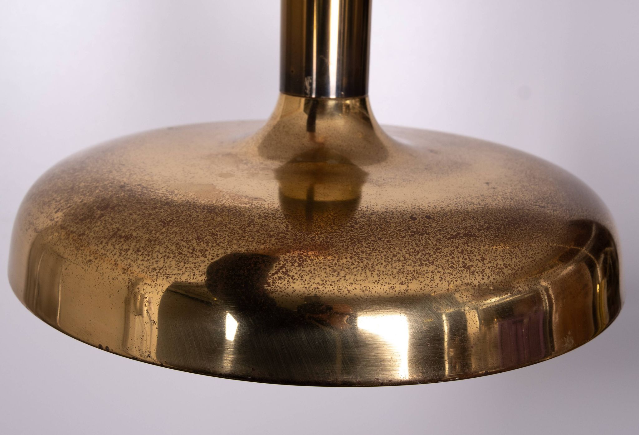 Set Solken Leuchten Brass ceiling lamps 1970s Germany