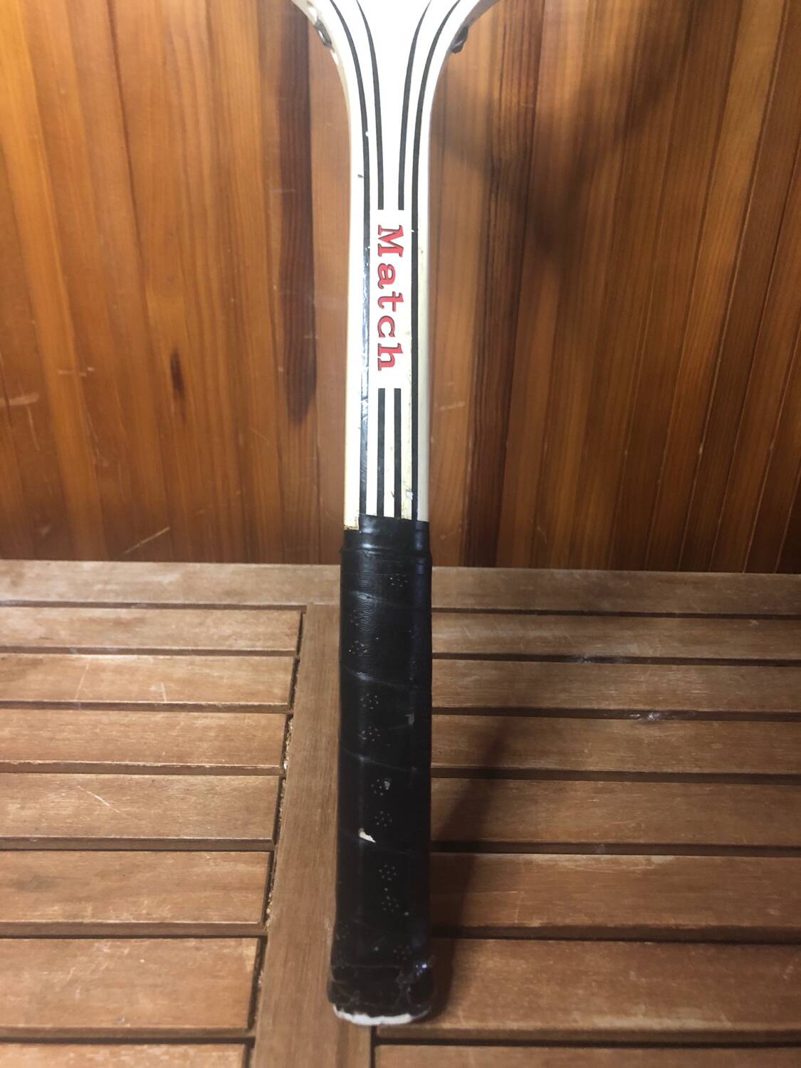 Old jespa match tennis racket vintage wood