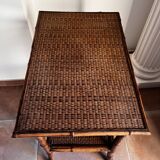 Bamboo and wicker table