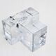Glass tealight candle holder