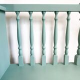 Restyled green phone bench and cushion